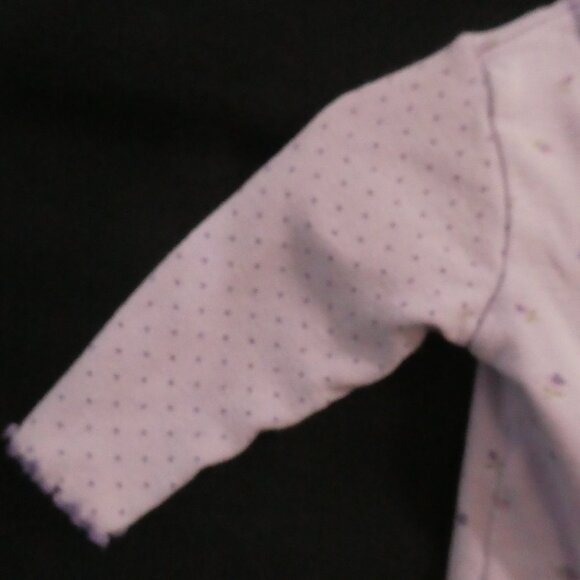 VITAMINS BABY | P2P 10 inches measured | Lilac Baby Cardigan With Floral Accents - Picture 3 of 14